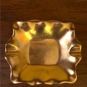 Beautiful Vintage Pickard China Made In USA Gold Ashtray #136